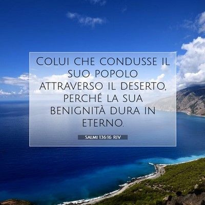 Salmi 136:16 Versetto della Bibbia Spiegato