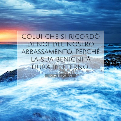 Salmi 136:23 RIV Immagine del Versetto della Bibbia