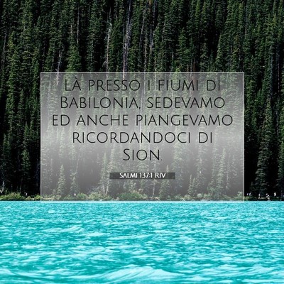 Salmi 137:1 RIV Immagine del Versetto della Bibbia