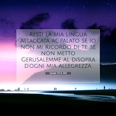 Salmi 137:6 Versetto della Bibbia Spiegato