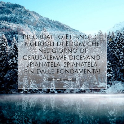 Salmi 137:7 RIV Immagine del Versetto della Bibbia