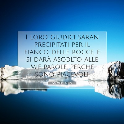 Salmi 141:6 Versetto della Bibbia Spiegato