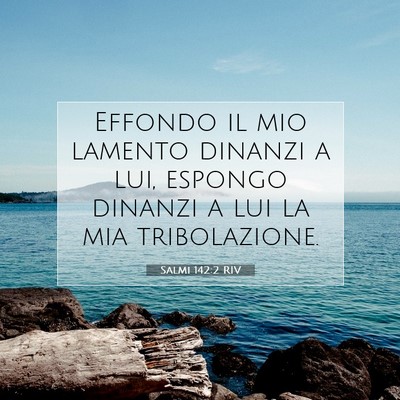 Salmi 142:2 RIV Immagine del Versetto della Bibbia