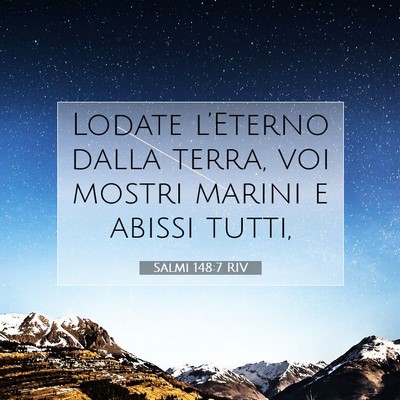 Salmi 148:7 Versetto della Bibbia Spiegato