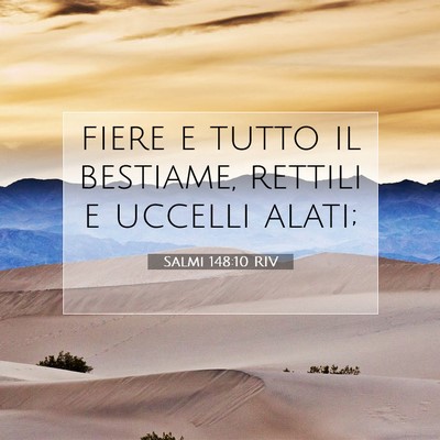 Salmi 148:10 Versetto della Bibbia Spiegato