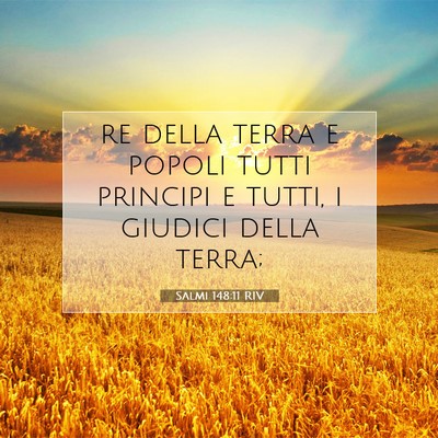 Salmi 148:11 Versetto della Bibbia Spiegato