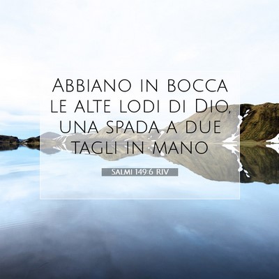 Salmi 149:6 Versetto della Bibbia Spiegato
