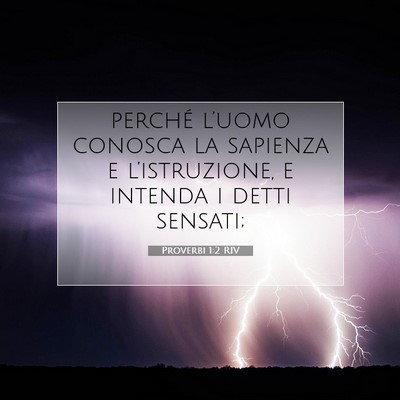 Proverbi 1:2 Versetto della Bibbia Spiegato
