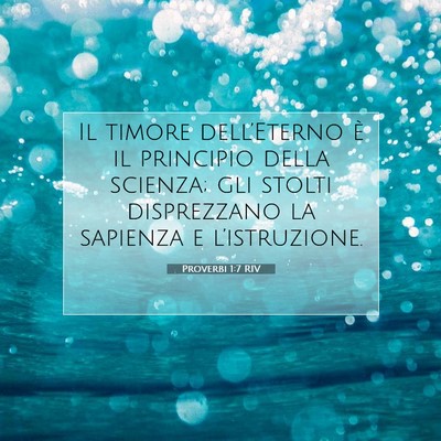 Proverbi 1:7 Versetto della Bibbia Spiegato