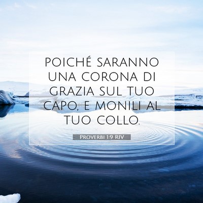 Proverbi 1:9 Versetto della Bibbia Spiegato