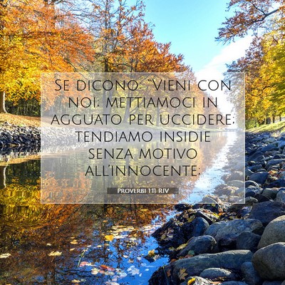 Proverbi 1:11 Versetto della Bibbia Spiegato