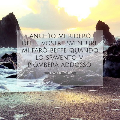Proverbi 1:26 Versetto della Bibbia Spiegato