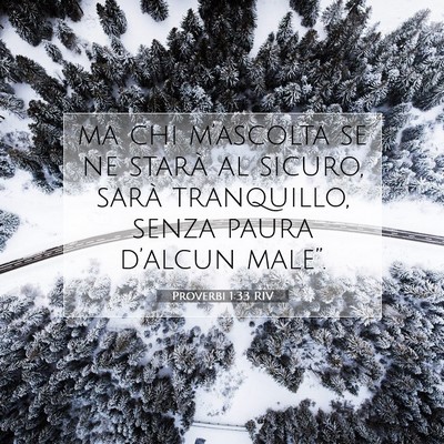 Proverbi 1:33 Versetto della Bibbia Spiegato