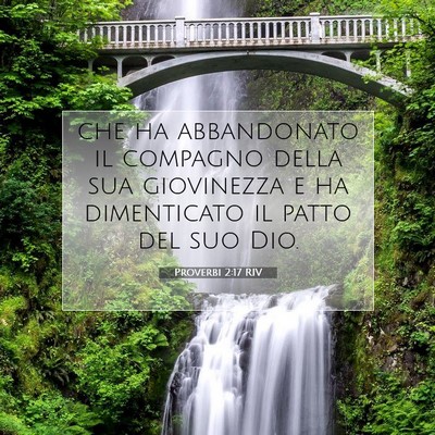 Proverbi 2:17 RIV Immagine del Versetto della Bibbia