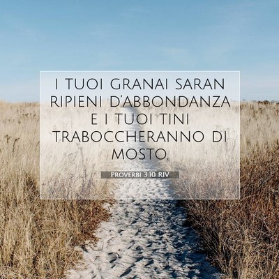 Proverbi 3:10 Versetto della Bibbia Spiegato