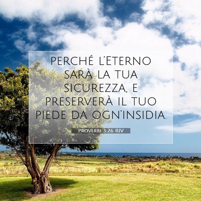 Proverbi 3:26 Versetto della Bibbia Spiegato
