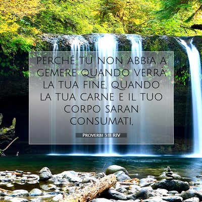 Proverbi 5:11 Versetto della Bibbia Spiegato