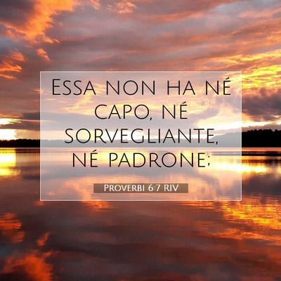 Proverbi 6:7 Versetto della Bibbia Spiegato