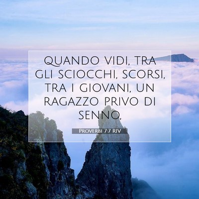 Proverbi 7:7 Versetto della Bibbia Spiegato