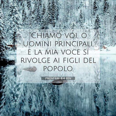 Proverbi 8:4 RIV Immagine del Versetto della Bibbia