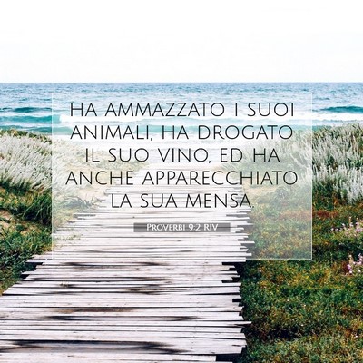 Proverbi 9:2 Versetto della Bibbia Spiegato