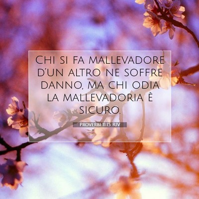 Proverbi 11:15 Versetto della Bibbia Spiegato