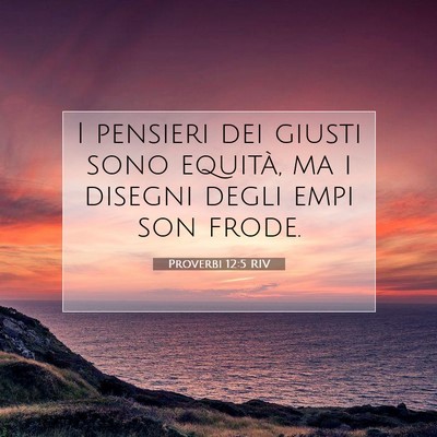 Proverbi 12:5 Versetto della Bibbia Spiegato