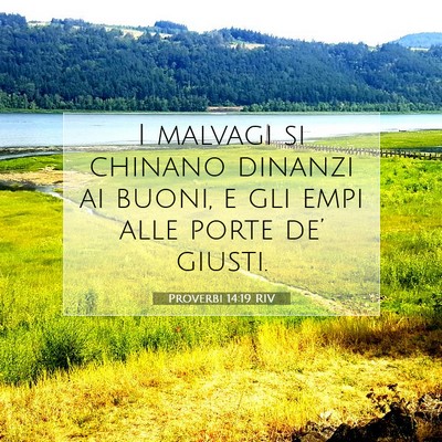 Proverbi 14:19 Versetto della Bibbia Spiegato