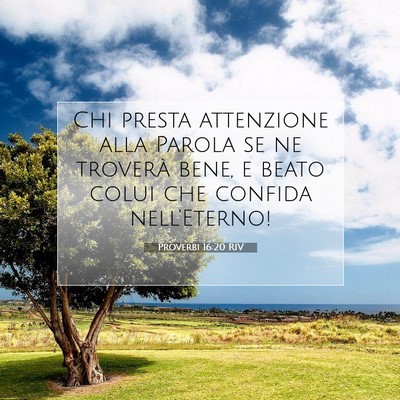Proverbi 16:20 Versetto della Bibbia Spiegato