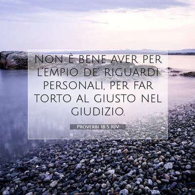 Proverbi 18:5 Versetto della Bibbia Spiegato