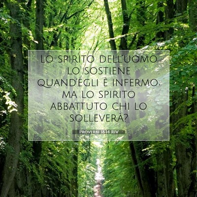 Proverbi 18:14 Versetto della Bibbia Spiegato