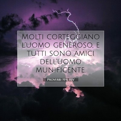 Proverbi 19:6 Versetto della Bibbia Spiegato
