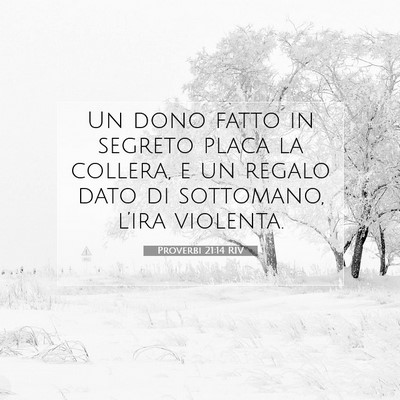 Proverbi 21:14 Versetto della Bibbia Spiegato