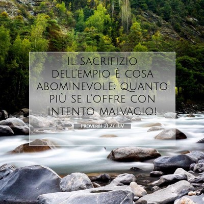 Proverbi 21:27 RIV Immagine del Versetto della Bibbia