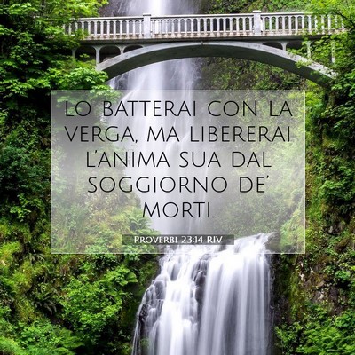 Proverbi 23:14 Versetto della Bibbia Spiegato
