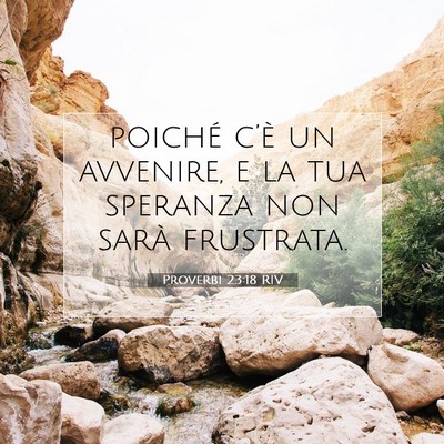 Proverbi 23:18 Versetto della Bibbia Spiegato