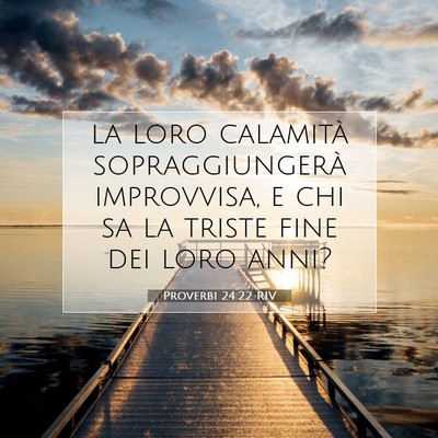 Proverbi 24:22 Versetto della Bibbia Spiegato