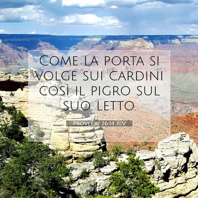 Proverbi 26:14 Versetto della Bibbia Spiegato