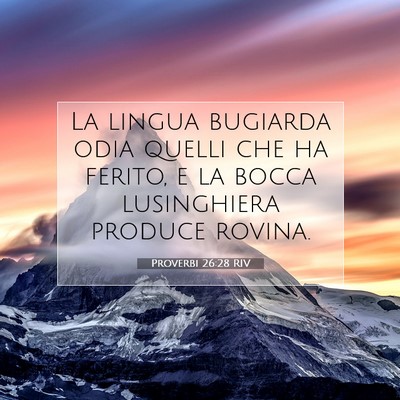 Proverbi 26:28 Versetto della Bibbia Spiegato