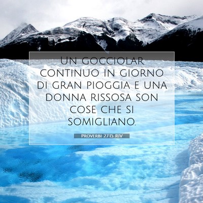 Proverbi 27:15 Versetto della Bibbia Spiegato