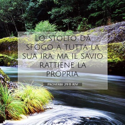 Proverbi 29:11 Versetto della Bibbia Spiegato