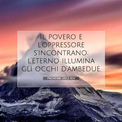 Proverbi 29:13 Versetto della Bibbia Spiegato