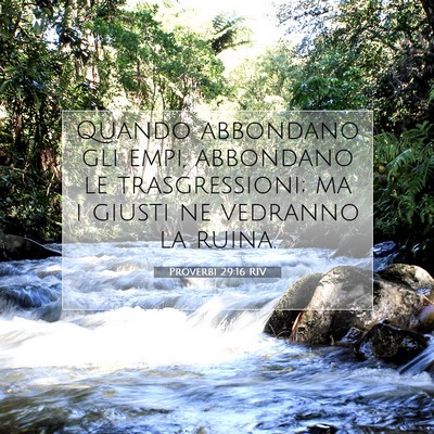 Proverbi 29:16 Versetto della Bibbia Spiegato