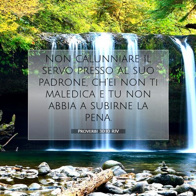 Proverbi 30:10 Versetto della Bibbia Spiegato