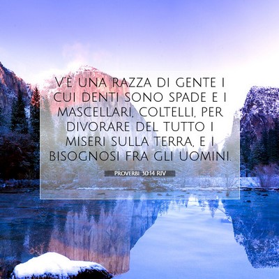 Proverbi 30:14 RIV Immagine del Versetto della Bibbia