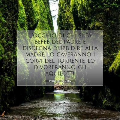 Proverbi 30:17 RIV Immagine del Versetto della Bibbia
