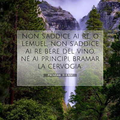 Proverbi 31:4 RIV Immagine del Versetto della Bibbia