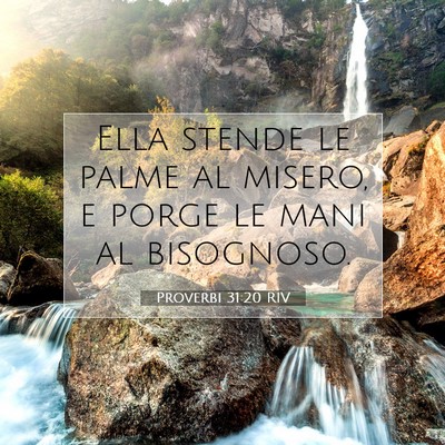 Proverbi 31:20 Versetto della Bibbia Spiegato