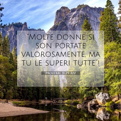 Proverbi 31:29 RIV Immagine del Versetto della Bibbia
