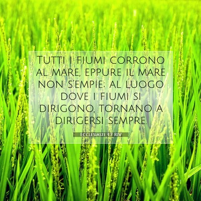 Ecclesiaste 1:7 Versetto della Bibbia Spiegato